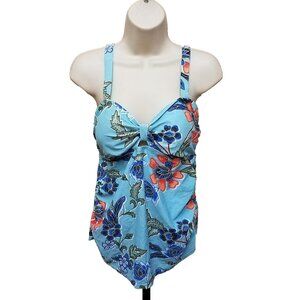 Beach Bump M Motherhood Maternity Beach Bump Tankini Swimsuit Medium Top Only